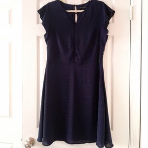NWT Banana Republic Navy Cap Sleeve dress sz 12